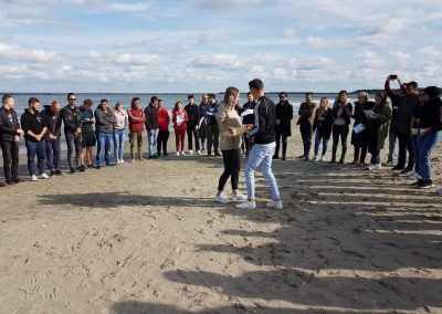 Youth meeting at the beach, Constanta, Romania