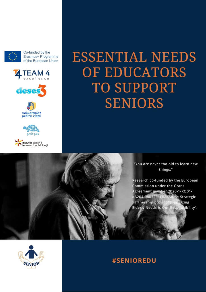 Essential needs of educators to support seniors