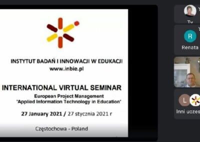 International virtual seminar in Poland 1