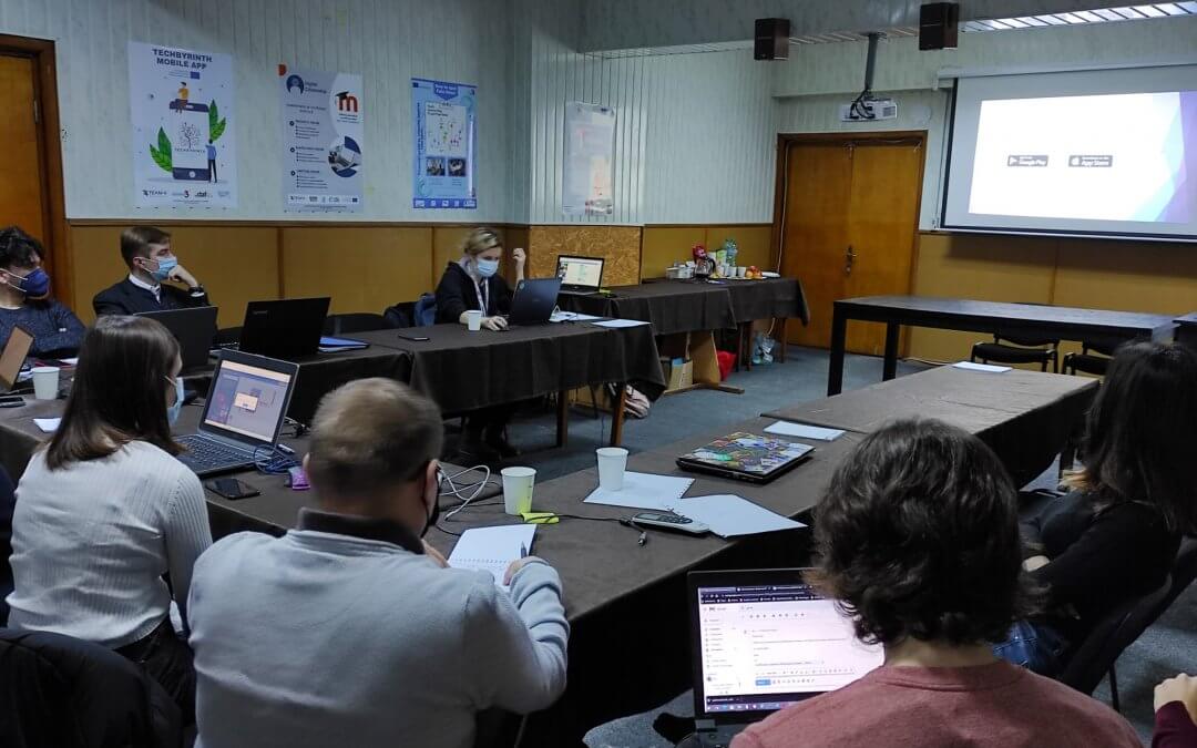 Piloting Techbyrinth App, December, 2021, Constanta