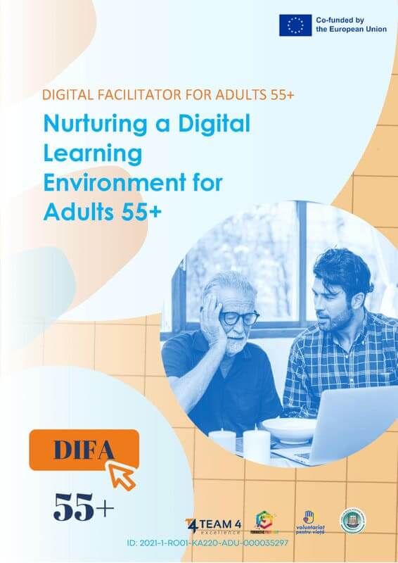 DIFA55+ Nurturing a Digital Learning Environment for Adults 55+ Cover